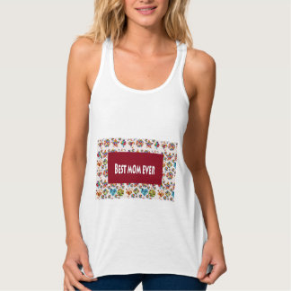 SALE Flowy Racerback Tank Top ADD slogan photo