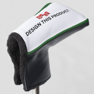 SALE! Golf Putter Head Cover - Green trim - Custom