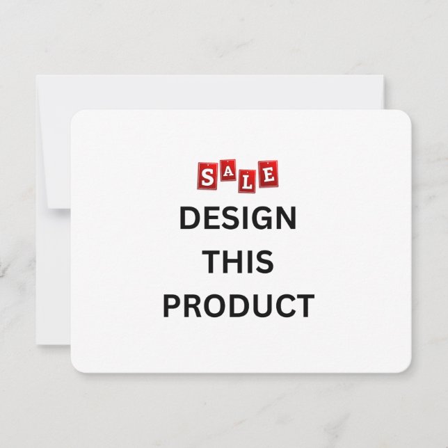 SALE! Invitation - 4.25" x 5.5" - Custom - Rounded (Front)