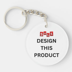 SALE! Keychain - Acrylic Circle (single-sided)