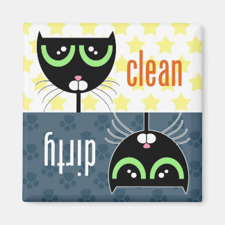 Sale / Nettoyer Chat - Aimant