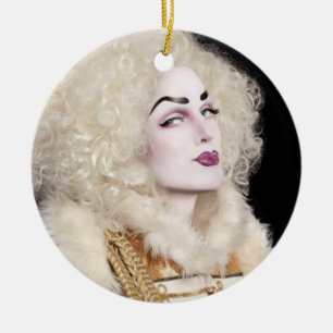 SALE! NEW Santa Poppy Ornament! Ceramic Ornament