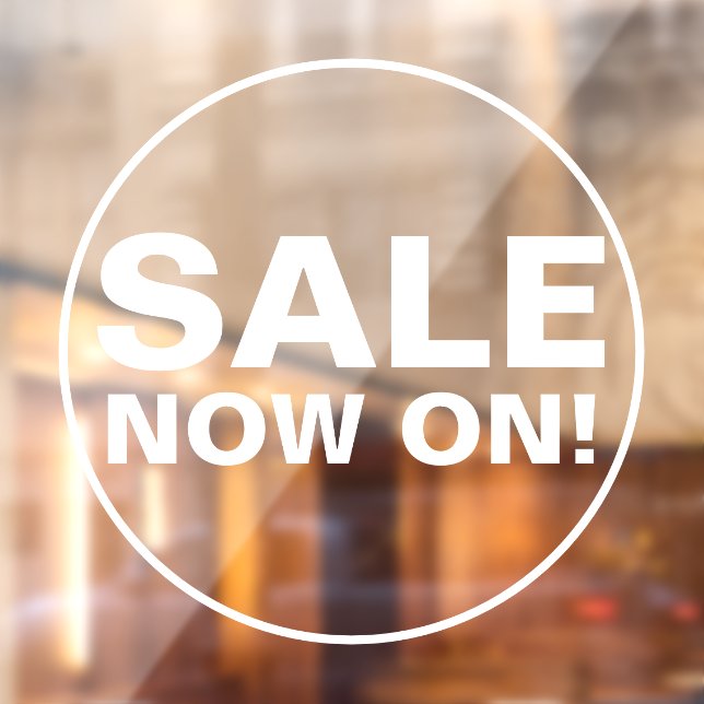 Sale Now On  Window Cling (Sheet 2)