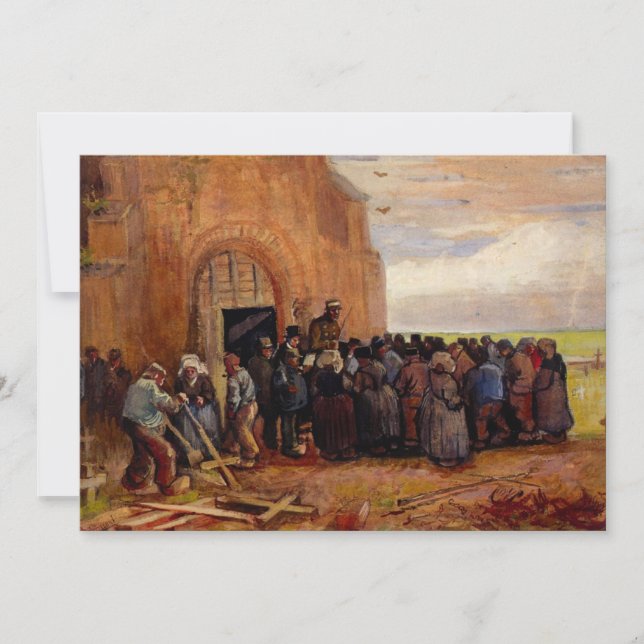 Sale of Building Scrap by Vincent van Gogh Invitation (Front)