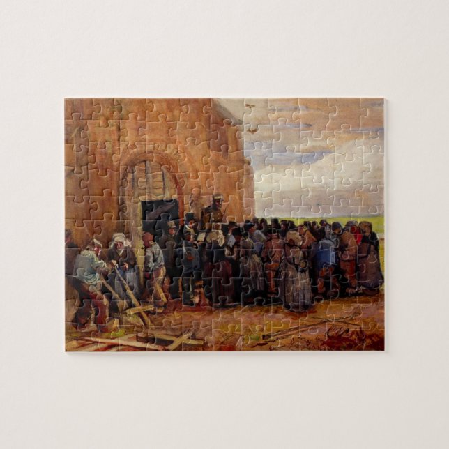 Sale of Building Scrap by Vincent van Gogh Jigsaw Puzzle (Horizontal)