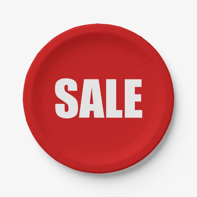 SALE PAPER PLATE (Front)