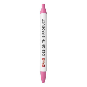 SALE! Pen - Blue ink - Custom - Pink - Set of 2