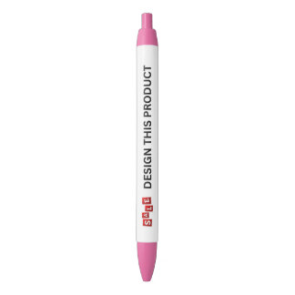 SALE! Pen - Blue ink - Custom - Pink - Set of 2