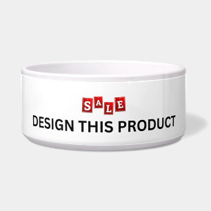 SALE! Pet Bowl - Ceramic - Large - Custom
