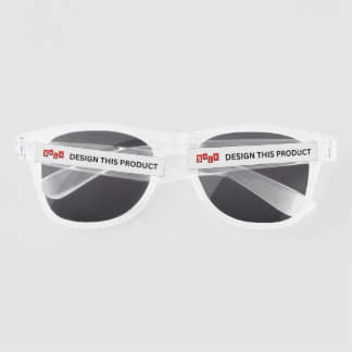 SALE! Plastic Sunglasses - Clear - Custom