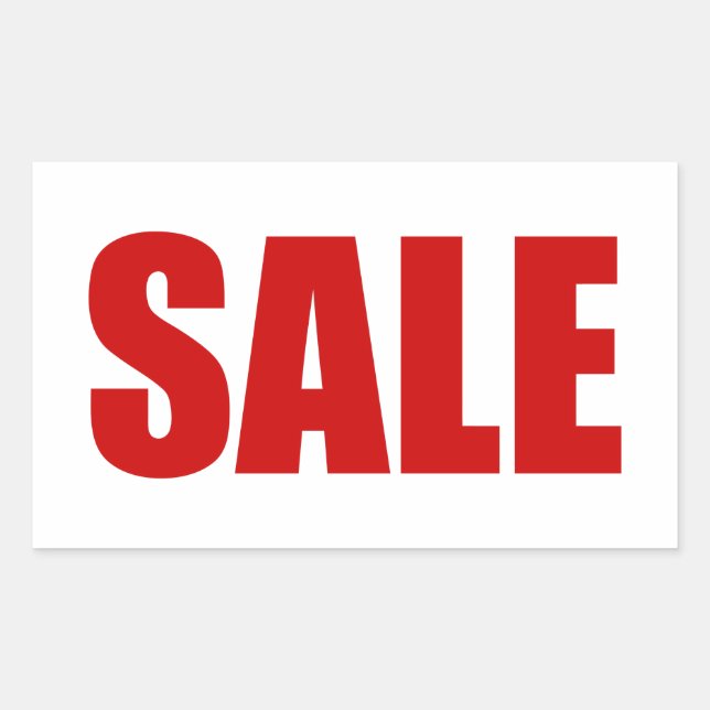 SALE RECTANGULAR STICKER (Front)
