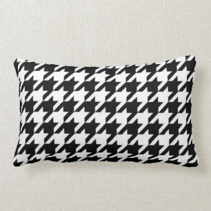 SALE - Retro Classic Houndstooth Lumbar Pillow