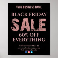 Sale Rose gold Typography