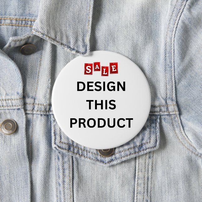 SALE! Round Button - Huge, 4 Inch - Custom (In Situ)