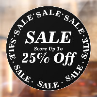 Sale Store Window Sign for Clearance - Custom Text