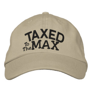 SALE ! Tea Party Taxed to the MAX by SRF Embroidered Hat
