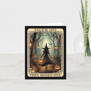 Salem 1692 Halloween Witch They Missed One Tarot C Card