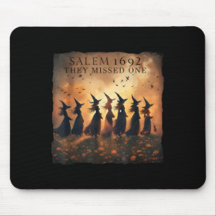 Salem 1692 Halloween Witch They Missed One Tarot C Mouse Pad