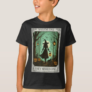 Salem 1692 Halloween Witch They Missed One Tarot C T-Shirt