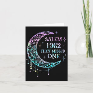 Salem 1692 They Missed One Witch Halloween Trick O Card
