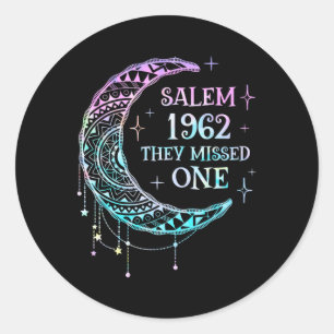 Salem 1692 They Missed One Witch Halloween Trick O Classic Round Sticker