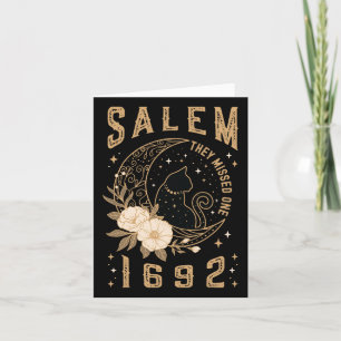 Salem 1692 They Missed One Witch Trial Black Cat M Card