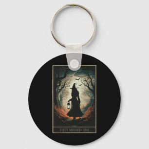 Salem 1962 You Missed One Halloween Feminist Witch Keychain