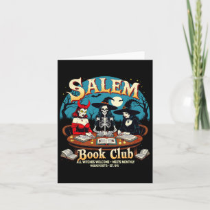 Salem Book Club Witches Gothic Halloween Read  Card