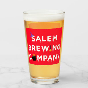 Salem Brewing Company White  Glass