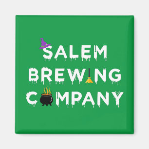 Salem Brewing Company White Magnets