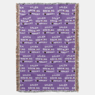 Salem Brewing Company White  Throw Blanket