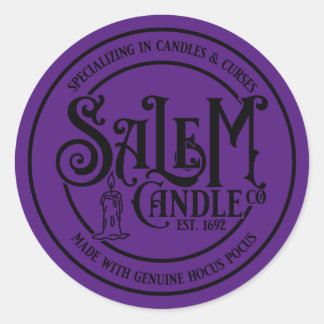 Salem Candle Company Classic Round Sticker
