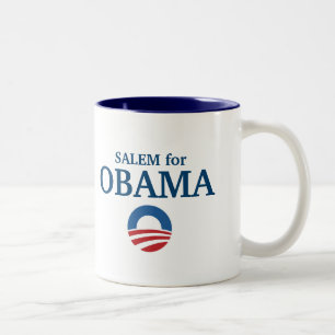 SALEM for Obama custom your city personalized Two-Tone Coffee Mug