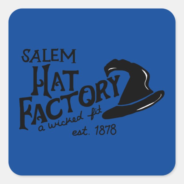 Salem Hat Factory  Square Sticker (Front)