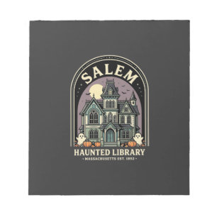 Salem Haunted Library Halloween Design_1 Notepad