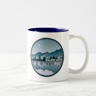 Salem Lake North Carolina Reflection Two-Tone Coffee Mug
