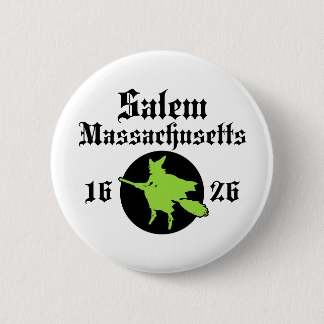 Salem Massachusetts 2 Inch Round Button (Front)