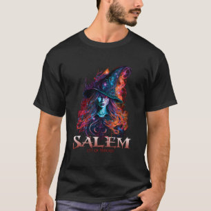 Salem Massachusetts City Of Witches Commemorative  T-Shirt