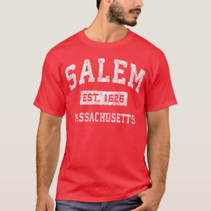Salem Massachusetts Ma Vintage Established Sports T-Shirt