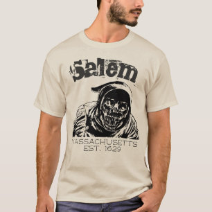 Salem Massachusetts, skull grim reaper T-Shirt