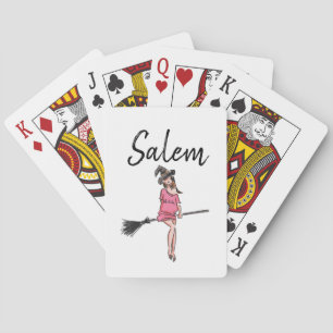 "Salem Massachusetts" Witch / Halloween Playing Cards