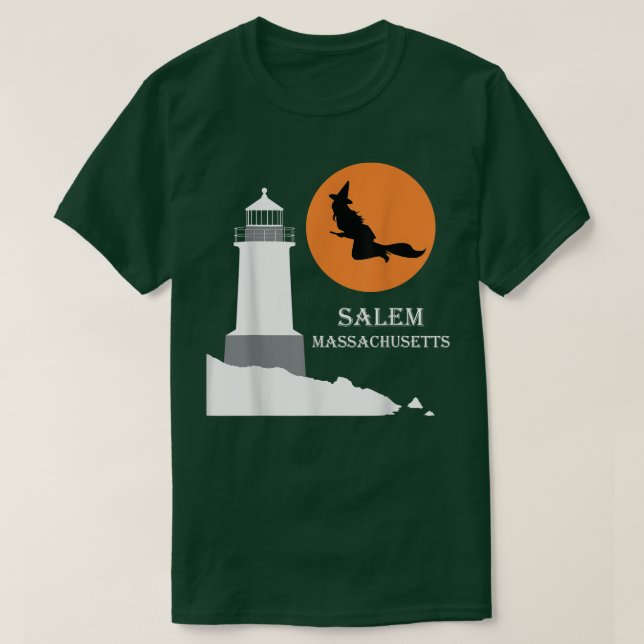 Salem, Massachusetts Witch  T-Shirt (Design Front)