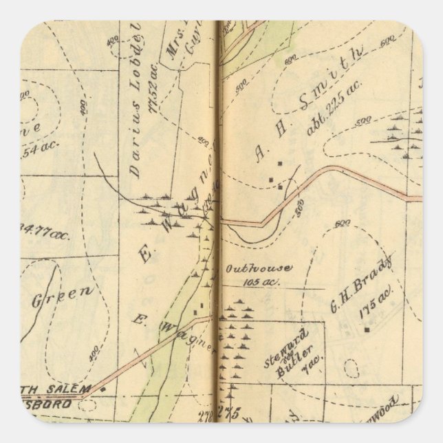 Salem, New York 2 Square Sticker (Front)