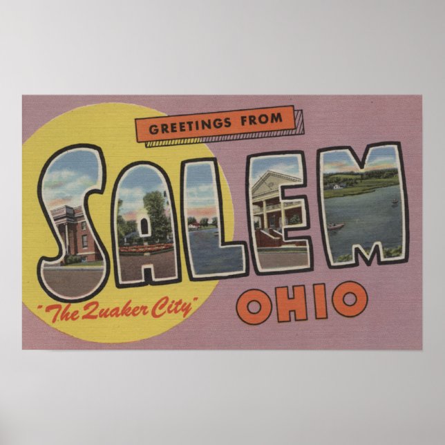 Salem, Ohio (The Quaker City) Poster (Front)