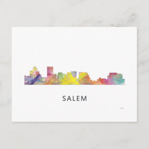 SALEM OREGON SKYLINE WB1 - POSTCARD