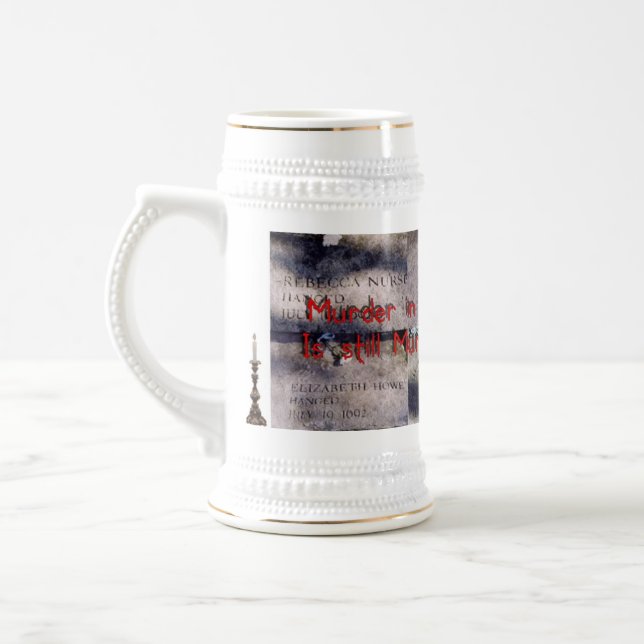 Salem Six Never Again Beer Stein (Left)