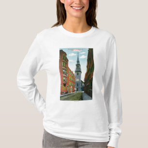 Salem Street View of Old North Church Bldg # 2 T-Shirt