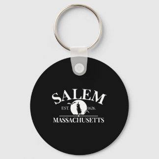 Salem The City Of Witches Machusetts Ma Vintage  Keychain