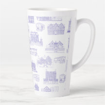 Salem Toile Latte Mug