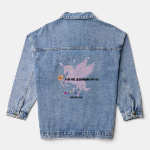 Salem Unicorn "I'm Here for the Legendary Myths" Denim Jacket